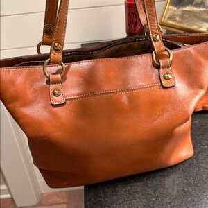Patricia Nash Tan Leather Tote Bag